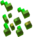 Minecraft Wheat Seeds and Red Parrot