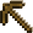 Minecraft Wooden Pickaxe and Nether Bricks