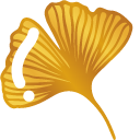 Minimal Gradient Golden Ginkgo Leaf