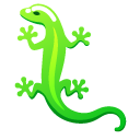 Minimal Gradient Green Lizard