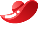Minimal Gradient Red Floppy Hat