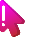 Minimal Gradient Red Pink Blot