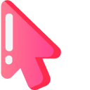 Minimal Gradient Red Pink Bratz Logo