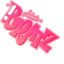 Minimal Gradient Red Pink Bratz Logo