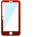 Minimal Gradient Red Smartphone