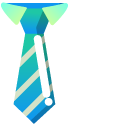 Minimal Gradient Tie Teal