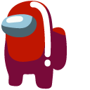 Minimal Among Us Red Character