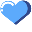 Minimal Blue Heart