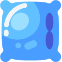 Minimal Blue Pillow