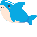 Minimal Blue Shark