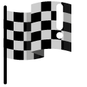 Minimal Checkered Racing Flag