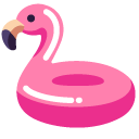 Minimal Flamingo Swim Ring