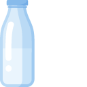 Minimal Glass Milk Bottle