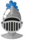 Minimal Gray Knight Helmet