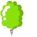Minimal Green Cotton Candy