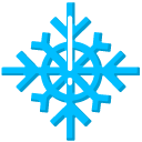 Minimal Light Blue Snowflake