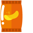 Minimal Orange Bag of Chips