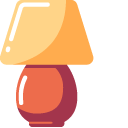 Minimal Orange Table Lamp