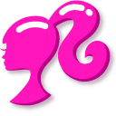 Minimal Pink Barbie Logo