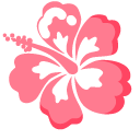 Minimal Pink Hawaiian Hibiscus