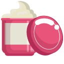 Minimal Pink Jar of Cream