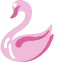 Minimal Pink Swan