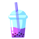 Minimal Purple Bubble Tea