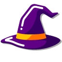Minimal Purple Witch Hat