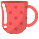 Minimal Red Dotted Mug