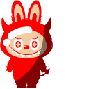 Minimal Red Labubu