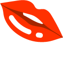 Minimal Red Lips