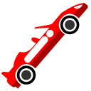 Minimal Red Racing Car