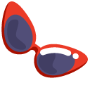 Minimal Red Sunglasses