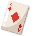 Minimal Suit of Diamonds Card