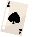 Minimal Suit of Spades Card