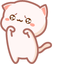 Cute Mochi Mochi Peach Cat Roar