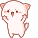 Cute Mochi Mochi Peach Cat Roar