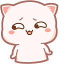 Cute Mochi Mochi Peach Cat Shy