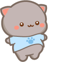 Kawaii Mochi Mochi Peach Cats Peach and Goma T-Shirts
