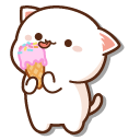 Mochi Mochi Peach Cat and Ice Cream