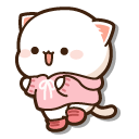 Mochi Mochi Peach Cat and Peach Snowman