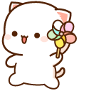 Mochi Mochi Peach Cat and Pinwheel