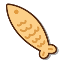 Mochi Mochi Peach Cat Eating Taiyaki