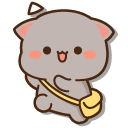Mochi Mochi Peach Cats Goma Running Happily