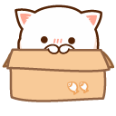Mochi Mochi Peach Cats Peach and Goma in a Box