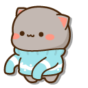 Mochi Mochi Peach Cats Peach and Goma in Sweaters