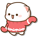 Mochi Mochi Peach Cats Peach and Goma in Sweaters