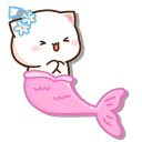 Mochi Mochi Peach Cats Peach and Goma Mermaids
