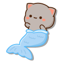 Mochi Mochi Peach Cats Peach and Goma Mermaids