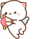 Mochi Mochi Peach Cats Peach Cupid and Goma with Arrow